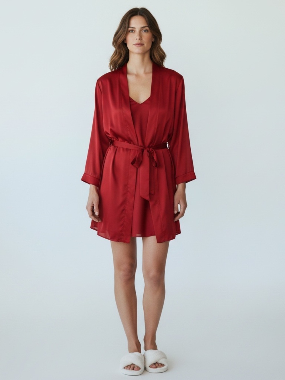 VICTORIA's SECRET Nightie / Robe Set in Cienna (Rust) Size Medium -- SEXY!!! - Picture 13 of 13